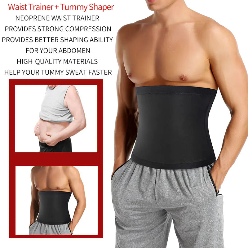 Cinturón Reductor de Cintura y Moldeador Corporal para Sauna para Hombres