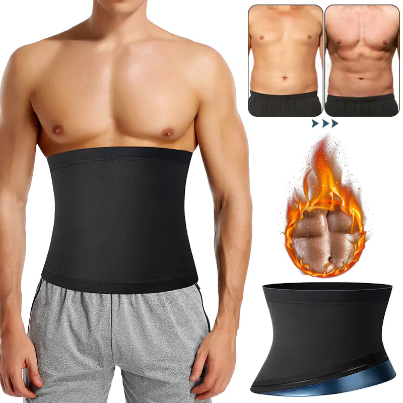 Cinturón Reductor de Cintura y Moldeador Corporal para Sauna para Hombres