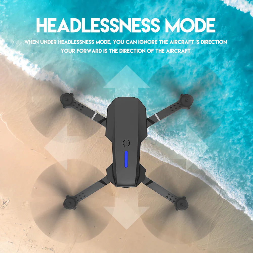 Dron RC Nuevo 2023 con Doble Cámara HD 4K WiFi FPV Plegable Cuadricóptero +4 Baterías
